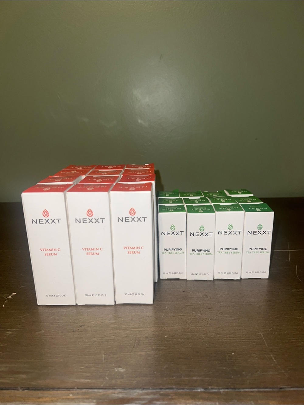 Resellers Bundle of 24 NEXXT Items: Vitamin C & Purifying Tea Tree Serum Set